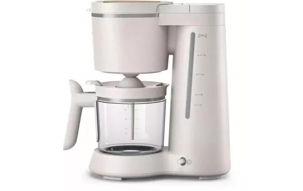PHILIPS Cafetière filtre 10/15 tasses blanche - Eco Conscious - HD5120.00