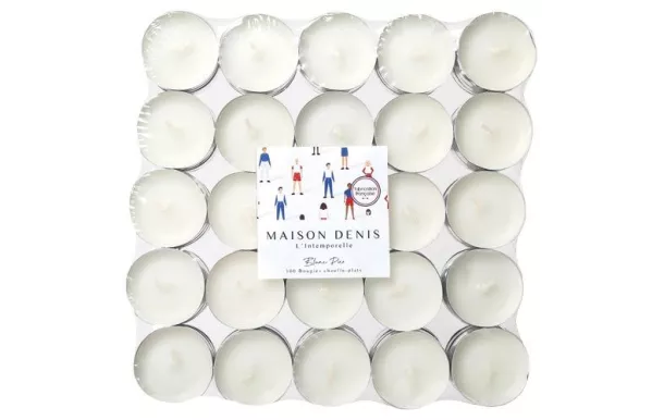 LE CHAT BOUGIES CHAUFFE-PLATS BLANCS PACK 100P 01287304
