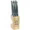 JEAN DUBOST BLOC 6 COUTEAUX LAGUIOLE INOX FR L0060011L06043