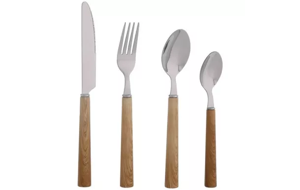 JEAN DUBOST ROUND MENAGERE FAÇON BOIS 24 PIÈCES NR050990X49011