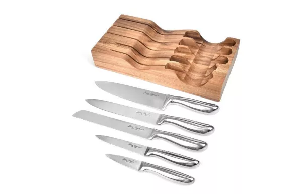 JEAN DUBOST STORAGE 5 COUTEAUX CUISINE + PLANCHE R BS288520X00232