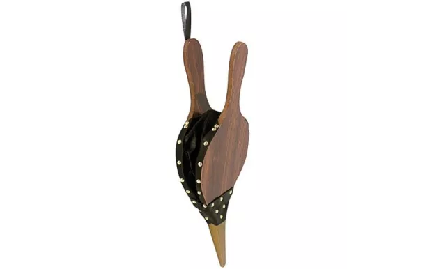 AUBRY GASPARD SOUFFLET BOIS SIMILI CUIR 41CM GCH1420