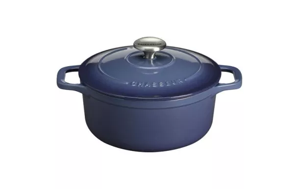 CHASSEUR Cocotte en fonte ronde 28 cm Myrtille - Sublime