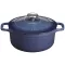 CHASSEUR Cocotte en fonte ronde 28 cm Myrtille - Sublime