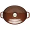 CHASSEUR Cocotte en fonte ovale 33 cm Chocolat - Sublime