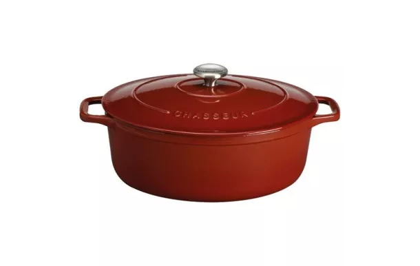 CHASSEUR Cocotte en fonte ovale 33 cm Érable - Sublime