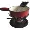 TABLE ET COOK Service à fondue 24 cm Rouge - Savoyard