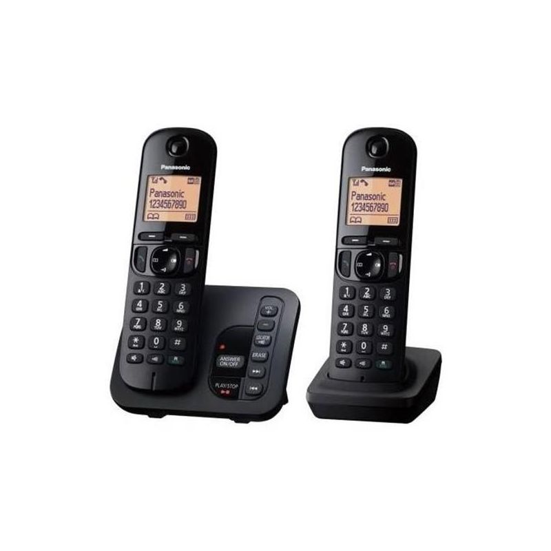 PANASONIC Téléphone résidentiel avec répondeur - KXTGC222FRB