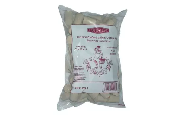 BOUCHONNERIE JOCONDI BOUCHON CONIQ.33X23X19 SAC/10 CN3/100