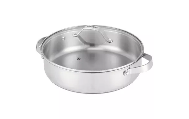 BEKA LINE CICLA  SAUTEUSE 2 ANSES + CV VERRE 28 CM 101037