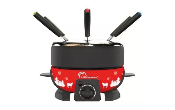 LITTLE BALANCE Service à fondue 8 personnes Rouge - Happy Meuuuh - 8689