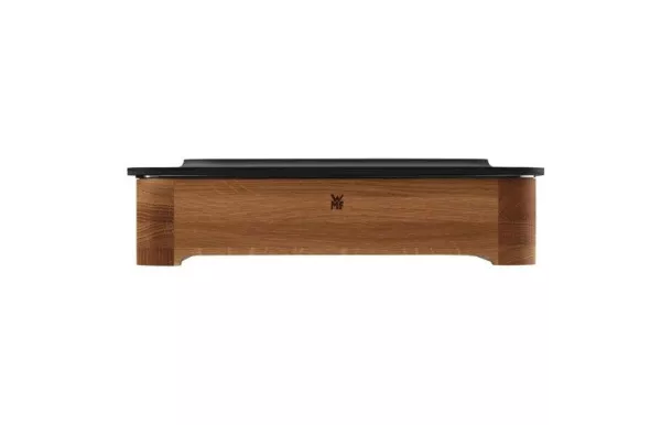 WMF Plat a four 39 x 30 x 9 cm + support chêne - Fusiontec