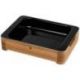 WMF Plat a four 39 x 30 x 9 cm + support chêne - Fusiontec