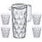 KOZIOL SET CRYSTAL 4 VERRES + PICHET 1.6L 4007535 KOZIOL SET CRYSTAL 4 VERRES + PICHET 1.6L 4007535