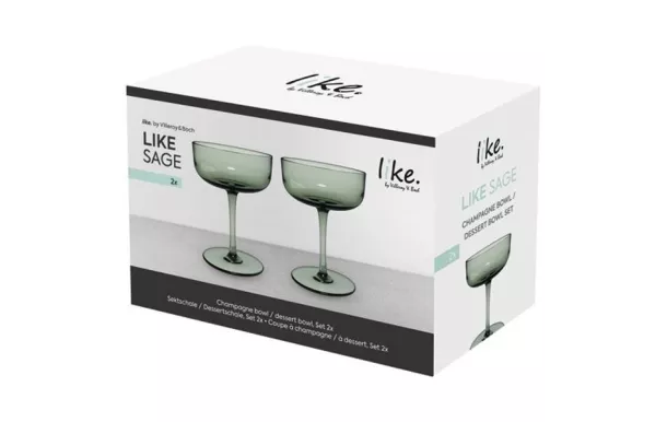 VILLEROY ET BOCH LIKE VAP CHAMPAGNE VERT SET 2PCES 19-5177-8210