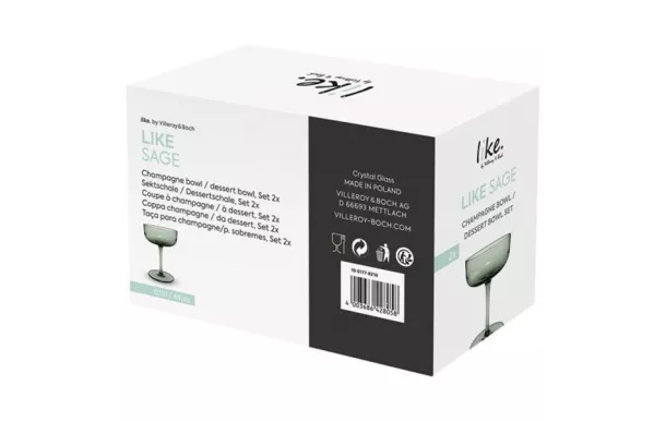VILLEROY ET BOCH LIKE VAP CHAMPAGNE VERT SET 2PCES 19-5177-8210