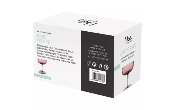 VILLEROY ET BOCH LIKE VAP CHAMPAGNE ROUGE SET 2PCE 19-5178-8210