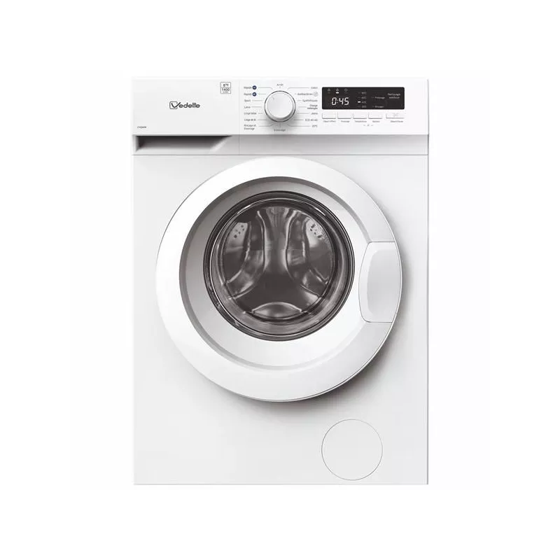 VEDETTE Lave linge frontal 60 cm 8 kg 1400 trmn LFVQ384W