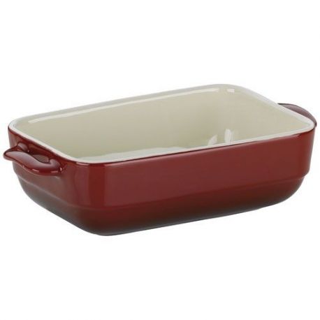 KELA PLAT CERAMIQUE ROUGE MALIN 37X22X7CM 11863