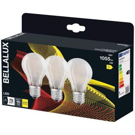 BELLALUX BELLALUX LED DEPOLI STD E27 8W CHAU.X3 4058075606333