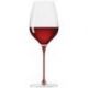 CHEER MODA Verre à vin LAVA 430ml tige alu rouge 00124
