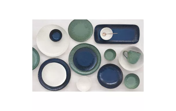 EASY LIFE GALLERY BLEU SALADIER D26CM H11CM 2544GALB