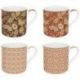 EASY LIFE COFFRET 4 MUGS 30CL EN PORCELAINE FINE F 179FREV