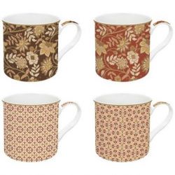 EASY LIFE COFFRET 4 MUGS 30CL EN PORCELAINE FINE F 179FREV