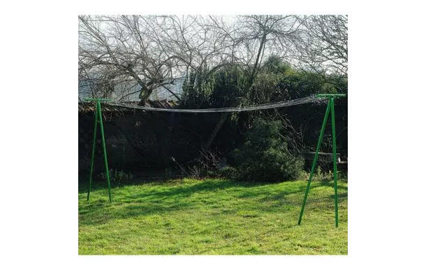 METALTEX Séchoir de jardin en T + corde à linge ar 40769410080