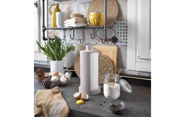 BLIM PLUS PORTE ROULEAU ESSUIE TOUT GRIS PR003-000001-319