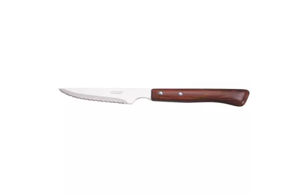 ARCOS COFFRET 6 COUTEAUX STEAK CRANTES MANCHE BOIS 377600