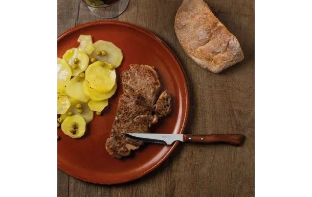 ARCOS COFFRET 6 COUTEAUX STEAK CRANTES MANCHE BOIS 377600