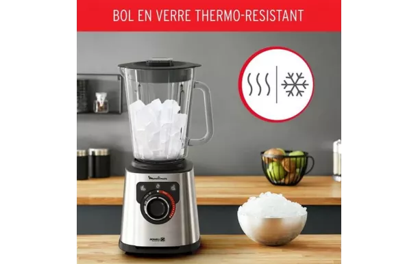MOULINEX Blender verre 1,5 L PerfectMix+ - LM871D10