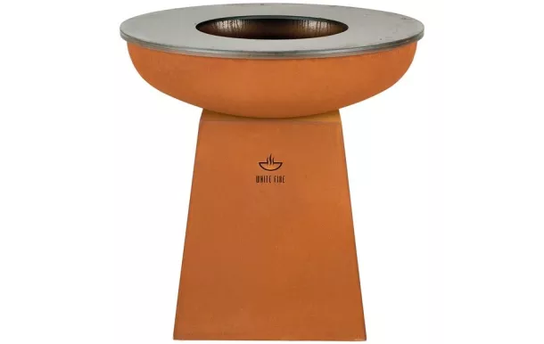 WHITE FIRE Barbecue 99 cm Acier Corten