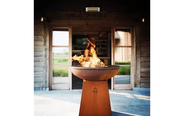 WHITE FIRE Barbecue 99 cm Acier Corten