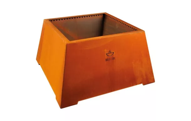 WHITE FIRE Brasero 97 x 73 cm Acier Corten
