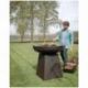 WHITE FIRE Barbecue 99 cm Acier Corten Noir