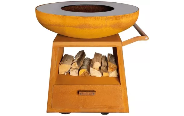 WHITE FIRE Barbecue 94.5 cm Acier Corten - Nomad