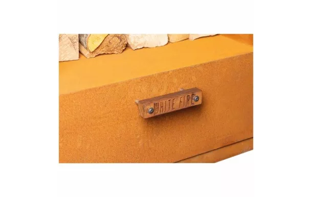 WHITE FIRE Barbecue 94.5 cm Acier Corten - Nomad
