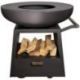 WHITE FIRE Barbecue 94.5 cm Acier Corten Noir - Nomad