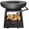 WHITE FIRE Barbecue 94.5 cm Acier Corten Noir - Nomad
