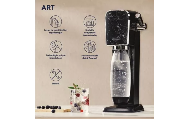 SODASTREAM MACHINE A GAZEIFIER ART MARBRE EFFET ARTMARBRE