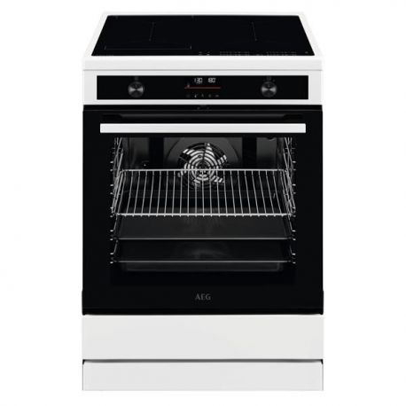 AEG Cuisinière induction 60 cm 4 zones multifonction pyrolyse - CIB6490APW