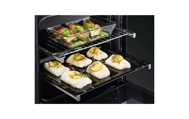 AEG Cuisinière induction 60 cm 4 zones multifonction pyrolyse - CIB6490APW
