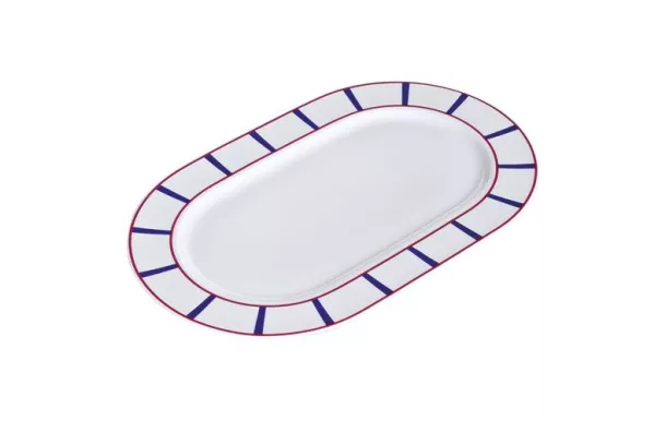 NOVA STYL BASQUE BLEU PLAT OVALE 36CM 2691719