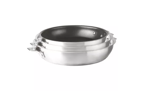 LACOR COMBI POELE INOX REVETUE MANCHE AMOVIBLE 32  56832