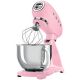 SMEG Robot sur socle 4.8 L Rose - Années 50 - SMF03PKEU