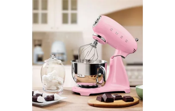 SMEG Robot sur socle 4.8 L Rose - Années 50 - SMF03PKEU