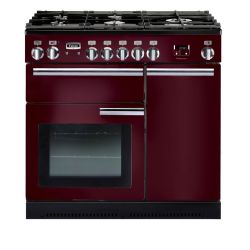 Cuisinière FALCON Professional+ 90 Rouge airelle/Chrome - PROP90DFCY/C