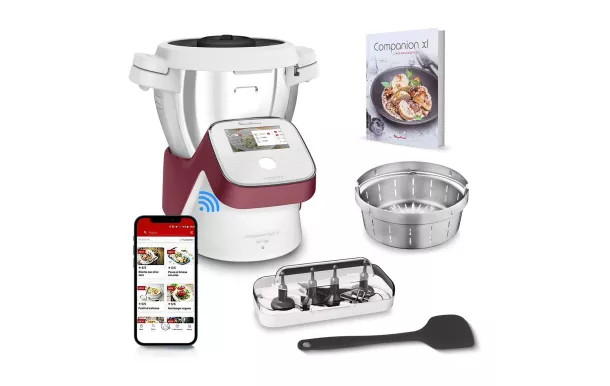 MOULINEX Robot chauffant I-COMPANION TOUCH XL Rouge - HF934510